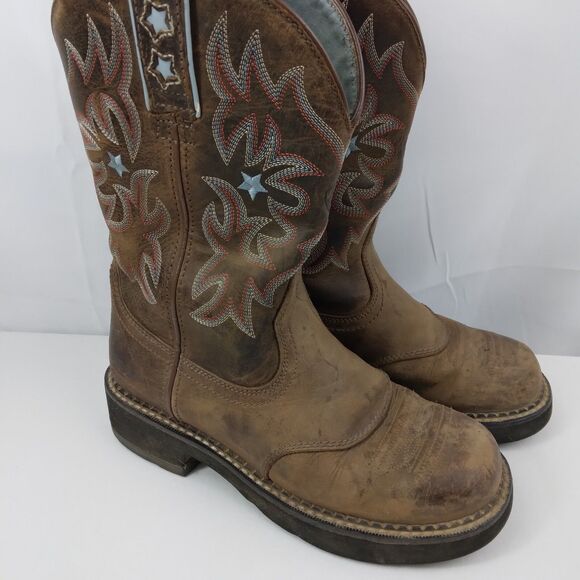 Ariat Probaby Boots 16720 Driftwood Brown Western Cowgirl Womens Size 6.5 B - Picture 2 of 14
